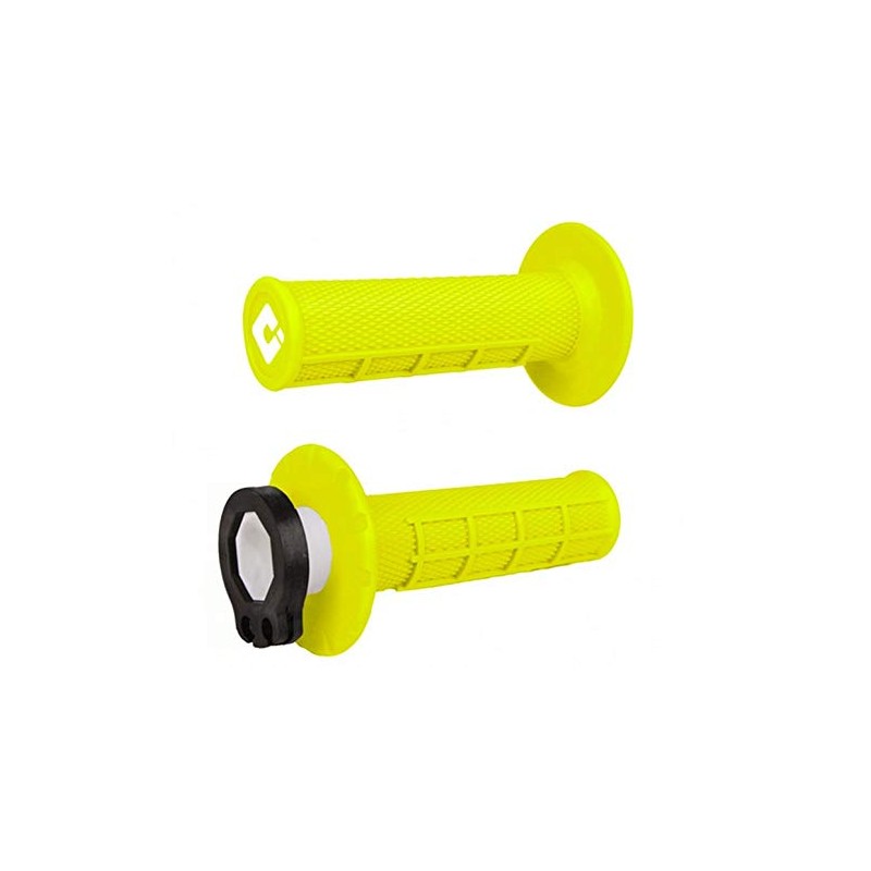 ODI Lock-On Grips MX Half Waffle Neon Yellow for 2