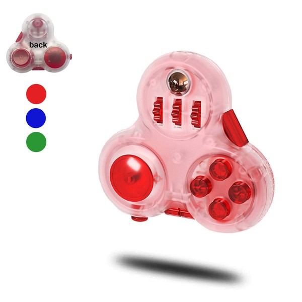 jiuhao Fidget Pad with 11-Functions Fidget Toys,Fidget Controller Stress Reducer