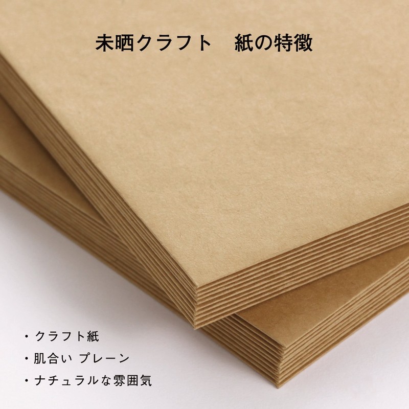 3 Long Envelopes, Unbleached, Kraft, 100 Sheets (Fits A4 Horizontal