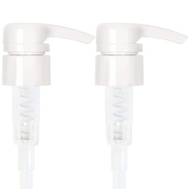 Youngever 5 Pack Dispensing Pump, 28/400 2cc Output Pump Dispenser, Fits 1 inch Necks 32 Ounce Large Bottles (White)