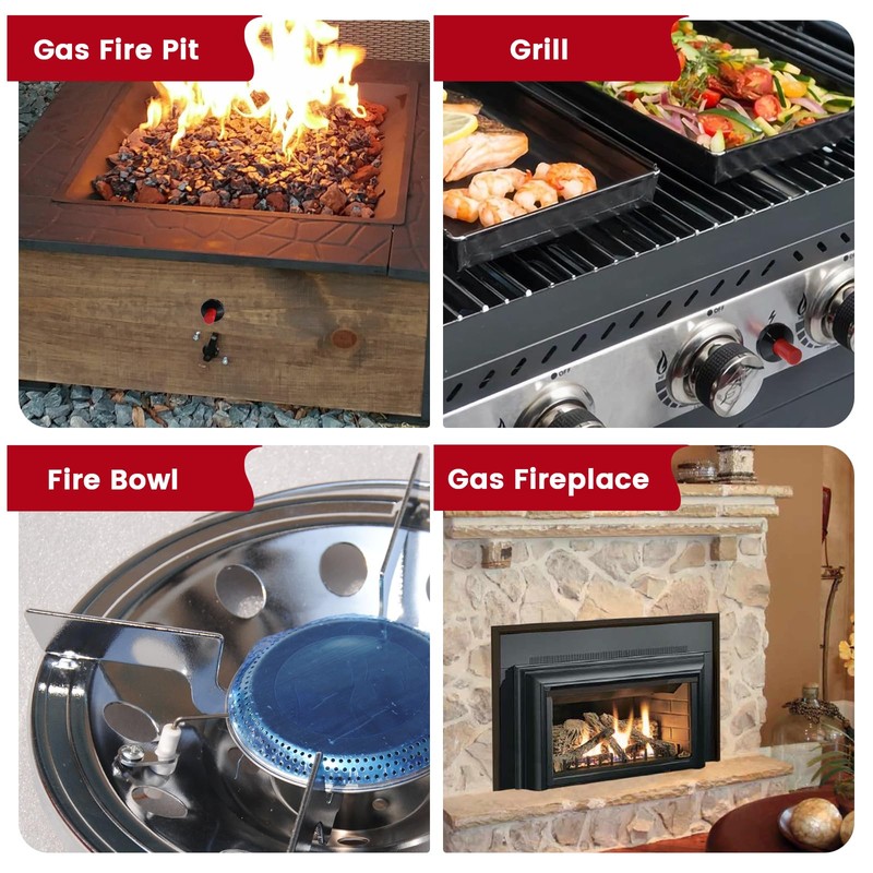 Aifeier ET Ignition Wire Ceramic Electrode Assembly, Threaded Igniter Wire