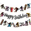 Skateboard Birthday Banners Skateboard Birthday Party Supplies 2Pcs Skateboard Themed