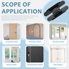 Pacify 2 Set 7Inches Hidden Door Hinges, Heavy Duty Concealed