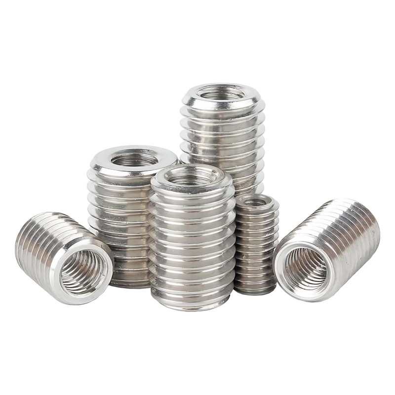 Qrity 20 Pcs Thread Inserts, Threaded Sleeves, M8 x 10mm