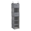 Household Essentials 6 Shelf Hanging Closet Organizer, Hanging Closet Shelf,