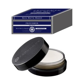 Proudmen Anti-Glare Men's Skin Mat Maker, 0.7 oz (20 g) (Grooming Citrus Scent), Smooth Skin with One Coat, Solid Cream, For Men