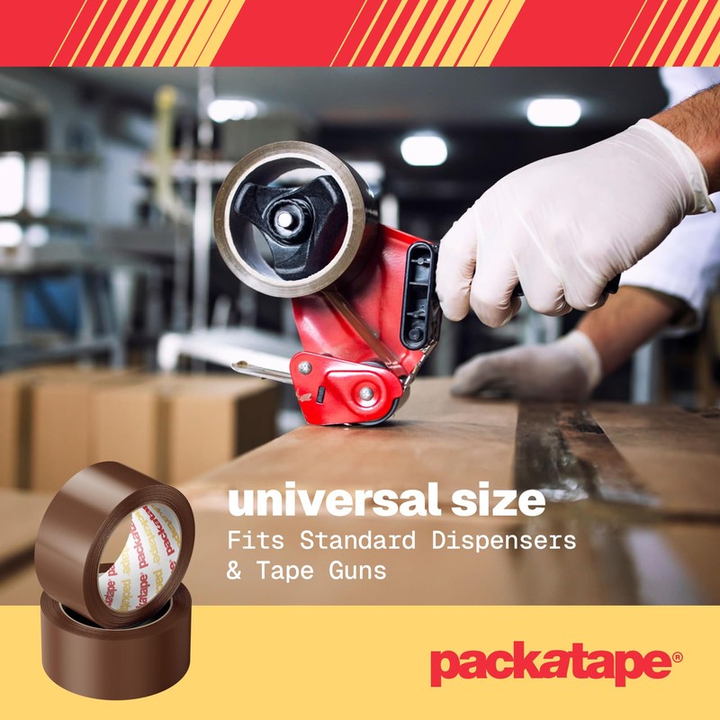 Packatape Packatape - 6 Rolls Per Pack 48MM x 66M