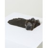 Daks Women's Accessory Black Lamb Leather Rex Fur Trim Smartphone