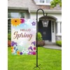 LOPANNY Large Garden Flag Holder Stand Pole for 28 x