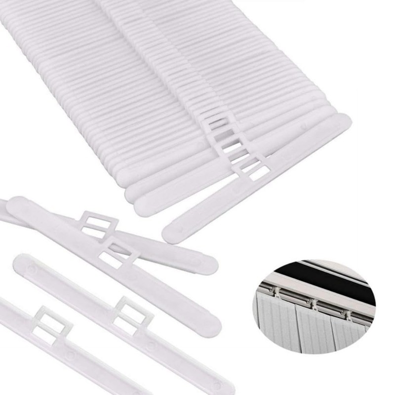 DACUAN 30 Pack Vertical Blind Clips Top Hangers to Fit