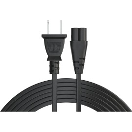 Gio LXT3M Cable De Alimentacin Dos Polos No Polarizado Para Cargador De Laptop, Impresora, Bocinas Tv Certificado UL List 3mts                        