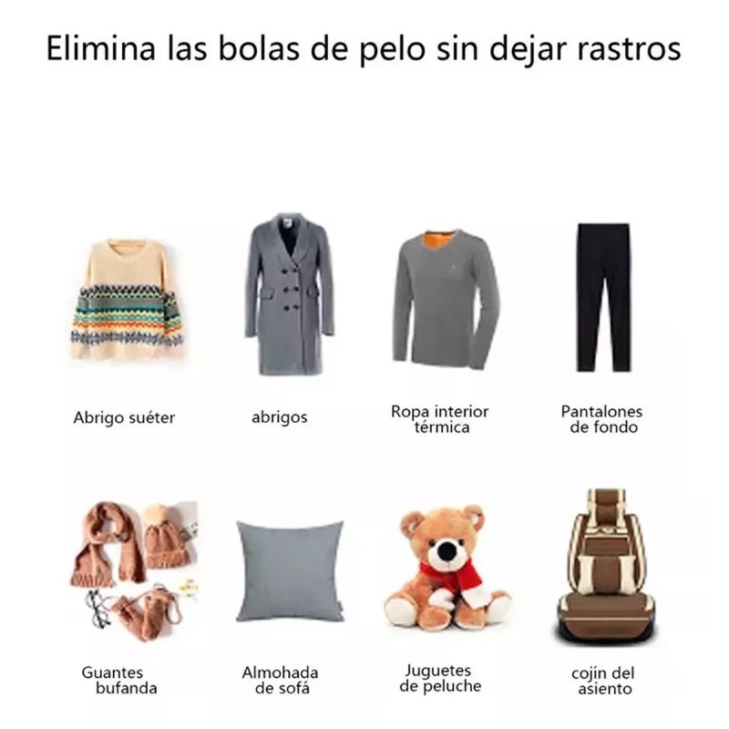 Lecute Quita Pelusas Electrico Recargable Cepillo Ropa Sillon Limpi