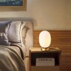 KOLTIME Modern Mid-Century Globe Glass Table Lamp Industrial Dimmable Touch