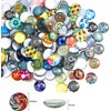 Litensh Pack of 200 Mixed Colour Glass Stones, 12 mm