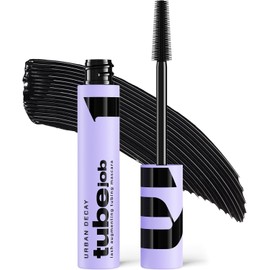 Urban Decay - Tube Job Máscara, Rímel que Levanta y Alarga las Pestañas 24 Horas sin Bajarse, Fórmula 89% Tipo Sérum con Ácido Hialurónico, Péptidos, Aceite de Ricino y Manteca de Karité, Negro