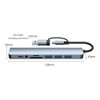 Frafuo USB C HUB-USB C Adapter 8 in 1 USB