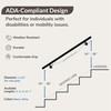 Hand Rails for Outdoor Steps – 4FT Black (Aluminum), Outdoor