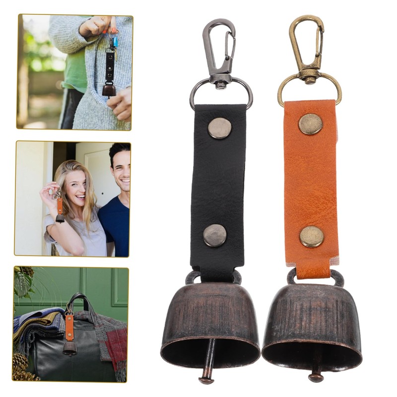 OHPHCALL Loud Bear Bells for Hiking 2pcs Bell Pendant Outdoor