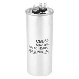 Homopolar Electrolytic Capacitor, CBB65 450V 50UF Starter Homopolar Electrolytic Capacitor, Air Conditioning Motor Drive Condenser