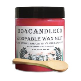 304CandleCo Extra Large 8 oz Scoopable Wax Melt - 20 SCENTS - Cashmere Sugar - Highly Fragrant & Hand-Crafted - Easy Mix & Match Scents - 100% American Made - Perfect for Wax Warmers