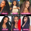Deep Wave Lace Front Wigs Human Hair Pre Plucked 26