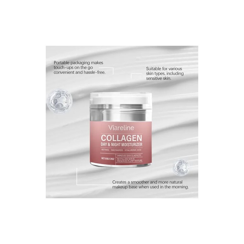 Vi Crema Reafirmante Colageno, Retinol Antiarrugas, Humecta