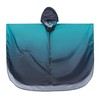 SaphiRose Adults Rain Poncho Waterproof Raincoat Women Gradient Hood with