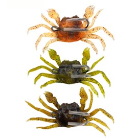 mamota Crab, Crab, Worm, Octopus Fishing, Octopus Rigging, Soft Worm, Octopus, Chinu, Pheasant, Octopus, Soft Lure, Red Snapper Sea Fishing, Boat, Fishing Hook, Fake Bait (3 Pieces, 3 Colors)