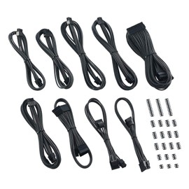 CableMod E-Series Classic ModMesh Sleeved Cable Kit for EVGA G5 / G3 / G2 / P2 / T2 (Carbon)