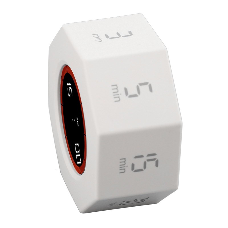 Rotating Timer with G Sensor, Desk Productivity Cube Timer, 1