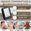 Digital Room Thermometer,3 Pack Indoor Hygrometer Thermometer Mini Digital Temperature