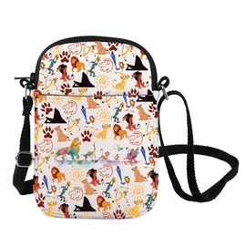 FOTAP Cartoon Lion Inspire Crossbody Bag Simba&Timon‌＆Pumbaa Fans Gift Lion Movie LoverMessenger Bag (LION-5 CB UK)