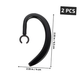Tofficu 2pcs Ear Hook Clip Replacement for Earpiece Rubber Clamp for Comfortable Fit Design for Headphones Slip Ear Hooks for Daily Use
