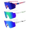 3 Pack Polarized Sports Sunglasses for Men Women Youth Baseball