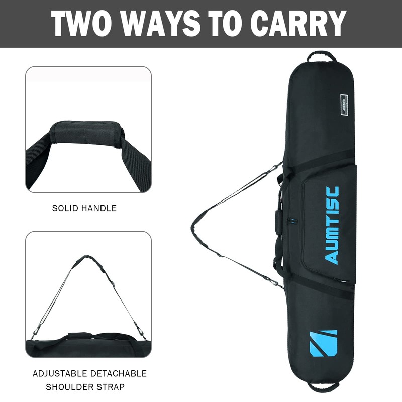 AUMTISC Snowboard Bag Padded for Air Travel Flying Snow Board