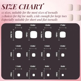 Mrltau 24 Pieces High Gloss White Press On Toenails, Short Square Toenails for Gluing, Cute Plain White Acrylic Design, Toenails, Square Nail Tips, Toenails for Sticking