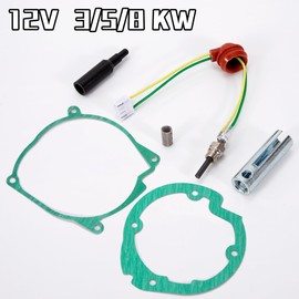 QIMEI-SHOP Glow Plug Diesel Auxiliary Heater 12 V 3/5/8 KW Auxiliary Heater Ceramic Glow Plugs for Car Truck Boat Air Diesel Heater Auxiliary Heater Replacement Parts