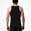 HYCOPROT Men's Athletic Compression Shirt Sleeveless Muscle Dry Fit Workout