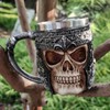 2 Layer Skull Beer Mug Stable Robust Fashionable Decorative Wear