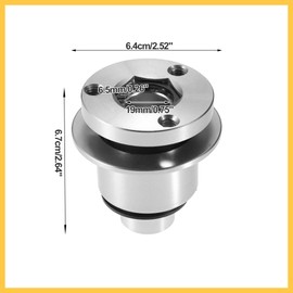 REPAIROCK Aluminum Alloy Steering Wheel Quick Release Disconnect 3 Holes Hub 0.26" Bore Silver Tone Auto Replacement Parts