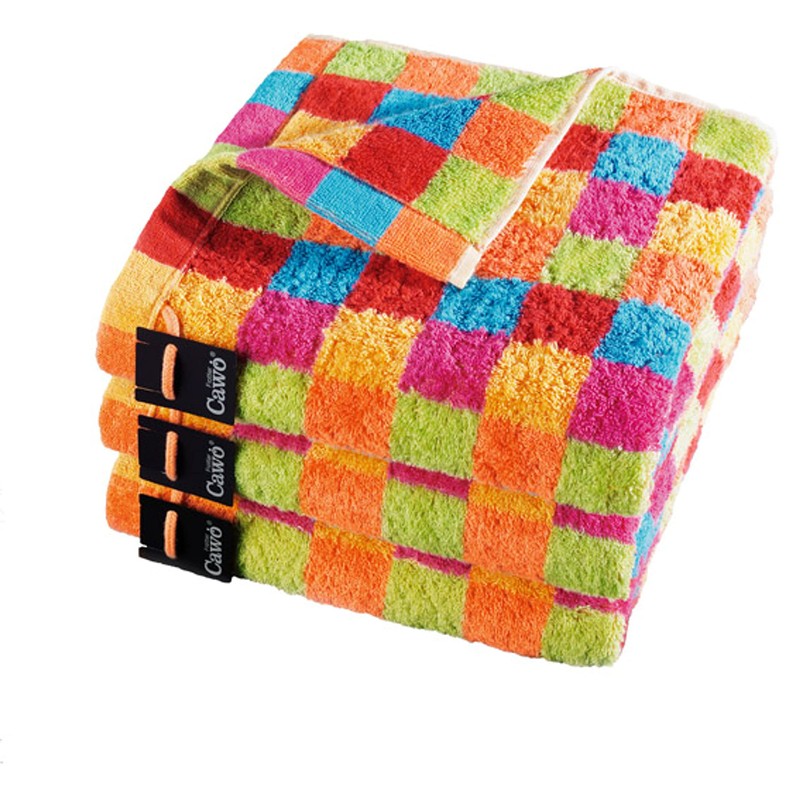 Cawö Life Style Hand Towel with Checked Pattern Duschtuch 70x140