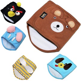 Dog Puppy Funny Diaper Belly Band Male Boy for Small Breeds (Brown Bear, L - Waist 13" - 16")