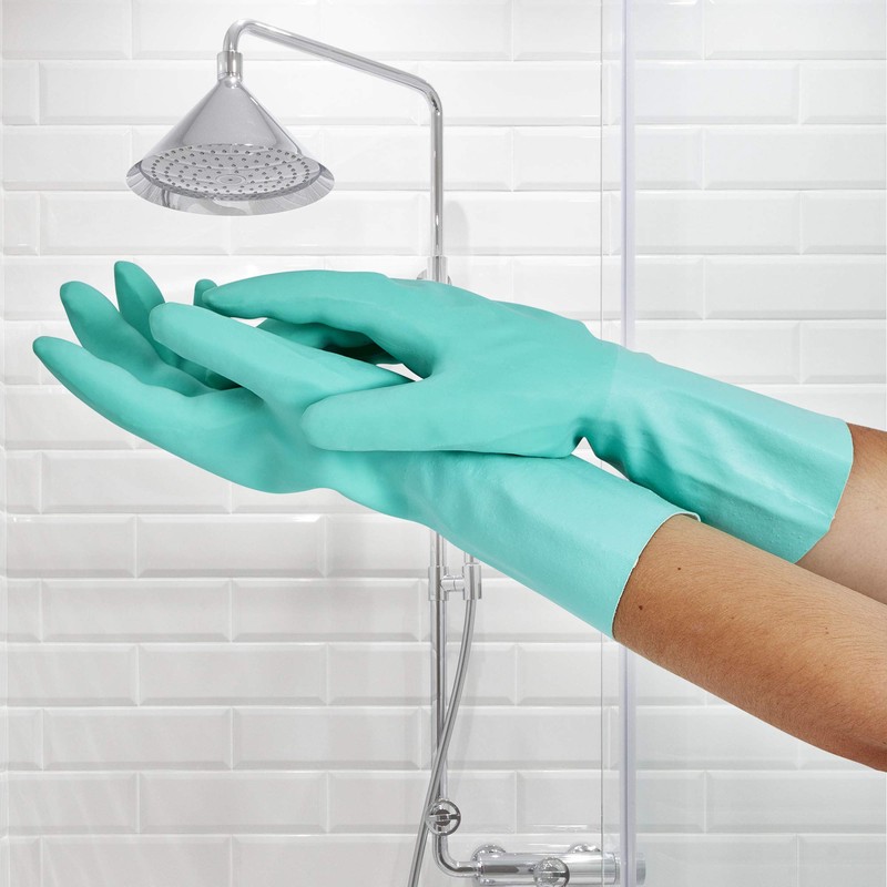 Spontex MAPA - Extra Comfort - Latex Household Gloves, Textile