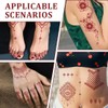 GXGM 12 Piece Henna Tattoo Set - Temporary Tattoos, Waterproof