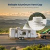 Safoner Aluminum RV Roof Sewer Plumbing Vent Cap Replacement- Exterior