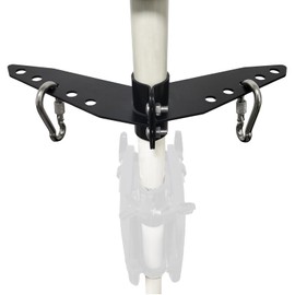 Generic Two Piece Rudder, Triangular Steering Gear, Stainless Steel Steering Gear, Kayak Towing Motor, Kayak Steering Rudder, Black Motor, Stainless Steel Black., 1