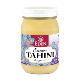 Eden Organic Roasted Tahini, 16 oz Glass Jar