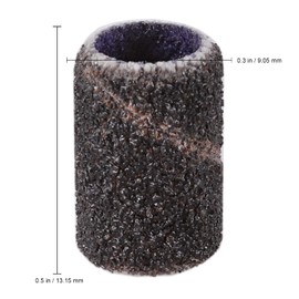 PANA 100 Pieces Nail Sanding Bands Professional Nail Manicure Great Fit for Nail Drill Bits for Acrylic Nails (100 Grit, Black)