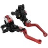 JUUDDENPARTS 1 Pair Red 7/8” Motorcycle Brake Clutch Levers, Adjustable