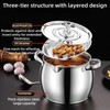 118oz Stainless Steel Jumbo Bacon Grease Container with Removable Strainer,